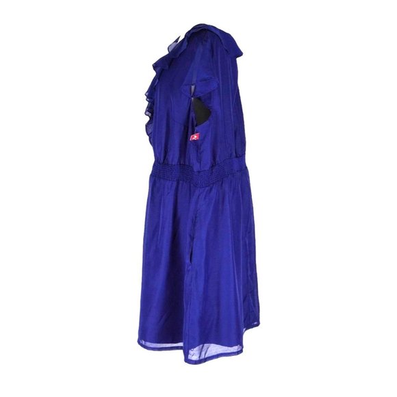 Merona Dress Cobalt Blue Womens Size (3) 3X Knee Length Short Sleeves NOS - Picture 7 of 12